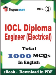 IOCL Diploma Engineer (Electrical) PDF Book in English - MCQ / Objective Questions (VOL.1)