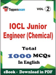 IOCL Junior Engineer (Chemical) PDF Book In English - MCQ / Objective Questions (VOL.2)