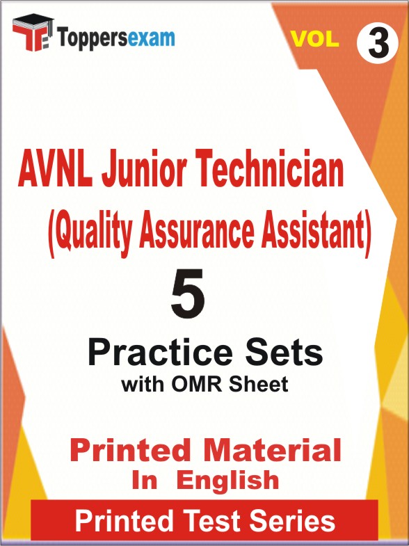 AVNL Junior Technician (Quality Assurance Assistant) Book in English - Practice Set (VOL.3)