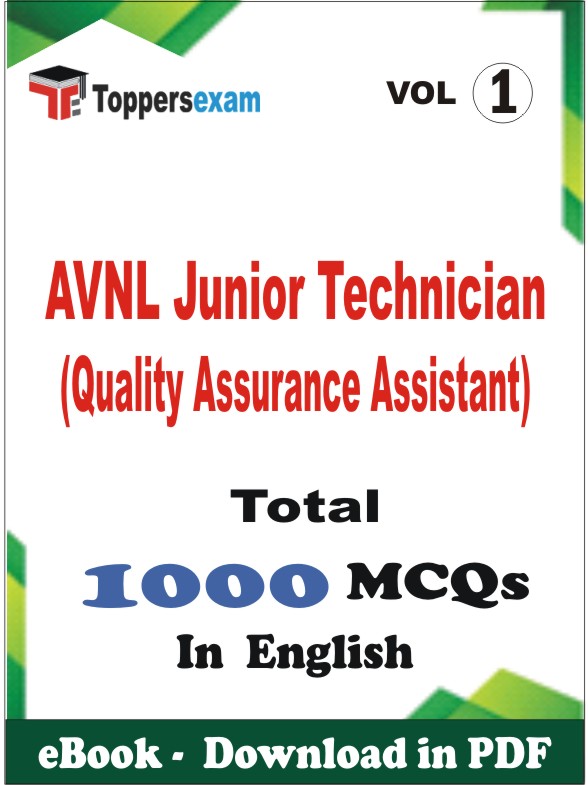 AVNL Junior Technician (Quality Assurance Assistant) PDF Book In English - MCQ / Objective Questions (VOL.1)