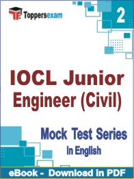 IOCL Junior Engineer (Civil) Test PDF Book In English - Question Paper