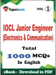 IOCL Junior Engineer (Electronics & Communication) PDF Book In English - MCQ / Objective Questions (VOL.1)