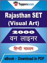 Rajasthan SET (Visual Art) One Liner Book PDF in Hindi
