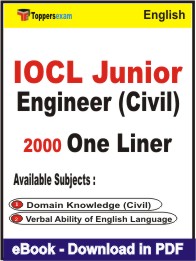 IOCL Junior Engineer (Civil) One Liner Book PDF in English