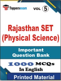 Rajasthan SET (Physical Science) Book in English - Objective MCQ (VOL.5)