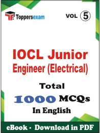 IOCL Junior Engineer (Electrical) PDF Book In English - MCQ / Objective Questions(VOL.5)