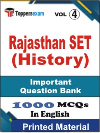 Rajasthan SET (History) Book in English - Objective MCQ (VOL.4)