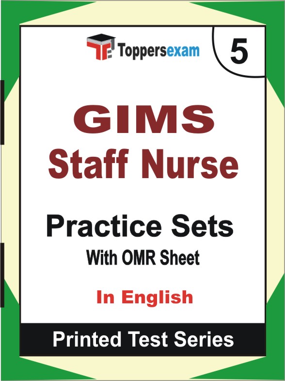 GIMS Staff Nurse Book in English - Mock Test / Practice Set