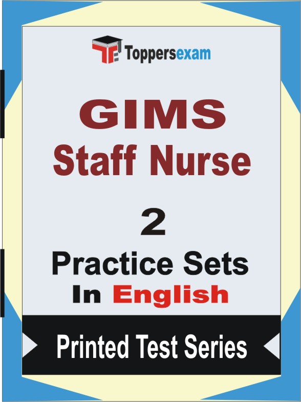 GIMS Staff Nurse Book in English - Question Paper / Practice Set