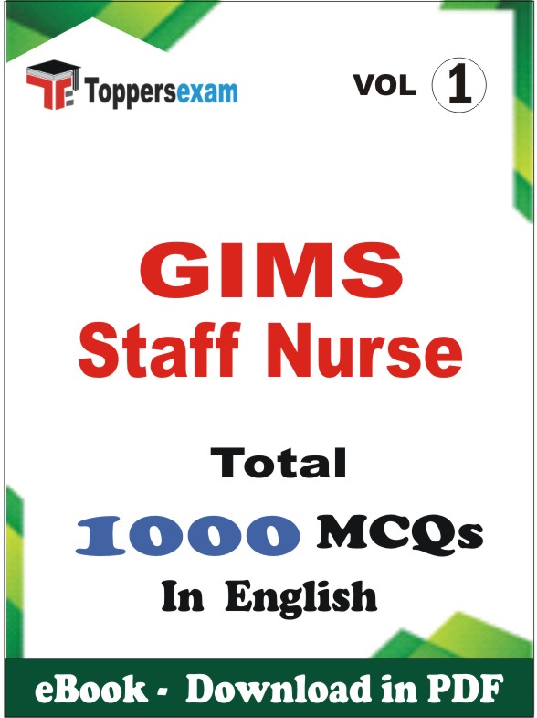 GIMS Staff Nurse PDF Book In English - MCQ / Objective Questions (VOL.1)