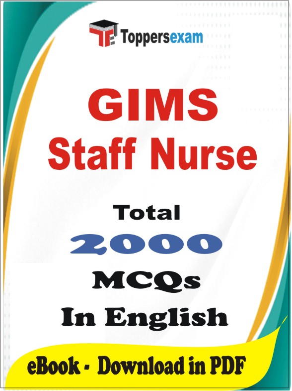 GIMS Staff Nurse PDF Book In English - MCQ / Objective Questions