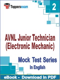 AVNL Junior Technician (Electronic Mechanic) Test PDF Book In English - Question Paper