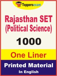 Rajasthan SET (Political Science) One Liner Book in English