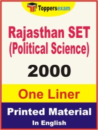 Rajasthan SET (Political Science) One Liner Book in English