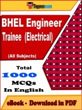 EBook of BHEL Engineer Trainee (Electrical) Exam, PDF Format in English