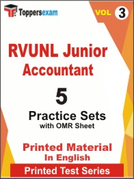 RVUNL Junior Accountant Book in English - Practice Set (VOL.3)