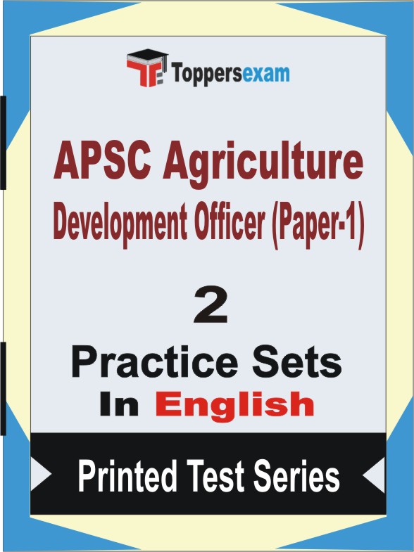 APSC Agriculture Development Officer (Paper-1) Book in English - Question Paper / Practice Set