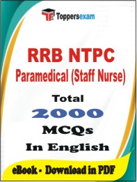 RRB NTPC Paramedical (Staff Nurse) PDF Book in English - MCQ / Objective Questions