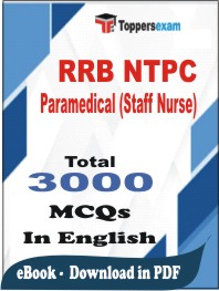 RRB NTPC Paramedical (Staff Nurse) PDF Book in English - MCQ / Objective Questions