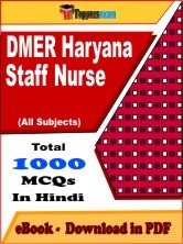 DMER Haryana Staff Nurse PDF Book In Hindi