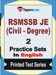 RSMSSB JE (Civil - Degree) Book in English - Question Paper / Practice Set