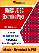 EBook of DMRC JE EC (Electronics) Paper 2 Exam, PDF Format in English