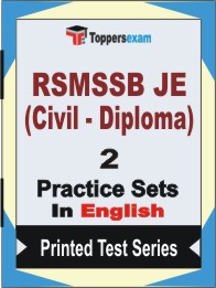 RSMSSB JE (Civil - Diploma) Book in English - Question Paper / Practice Set