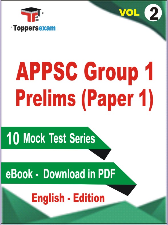 APPSC Group 1 Prelims (Paper 1) Test PDF Book in English - Practice Set /Mock Test (VOL.2)