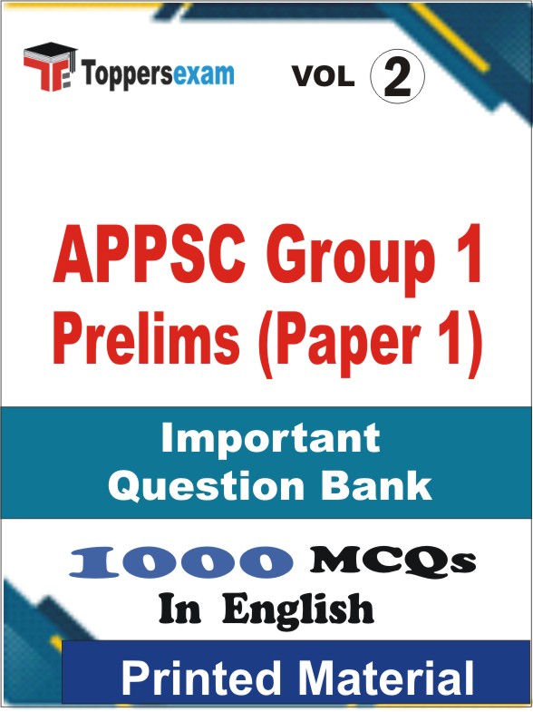 APPSC Group 1 Prelims (Paper 1) Book in English - Objective MCQ (VOL.2)