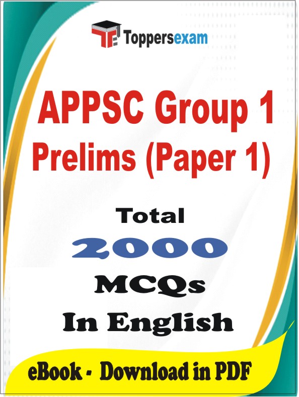 APPSC Group 1 Prelims (Paper 1) PDF Book In English - MCQ / Objective Questions