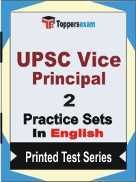 UPSC Vice Principal Book in English - Question Paper / Practice Set