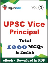 UPSC Vice Principal PDF Book in English - MCQ / Objective Questions (VOL.1)