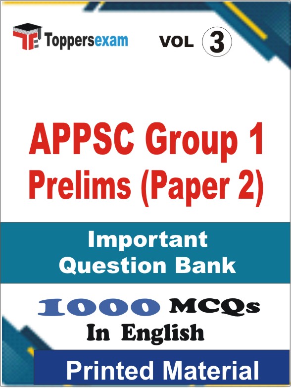 APPSC Group 1 Prelims (Paper 2) Book in English - Objective MCQ (VOL.3)