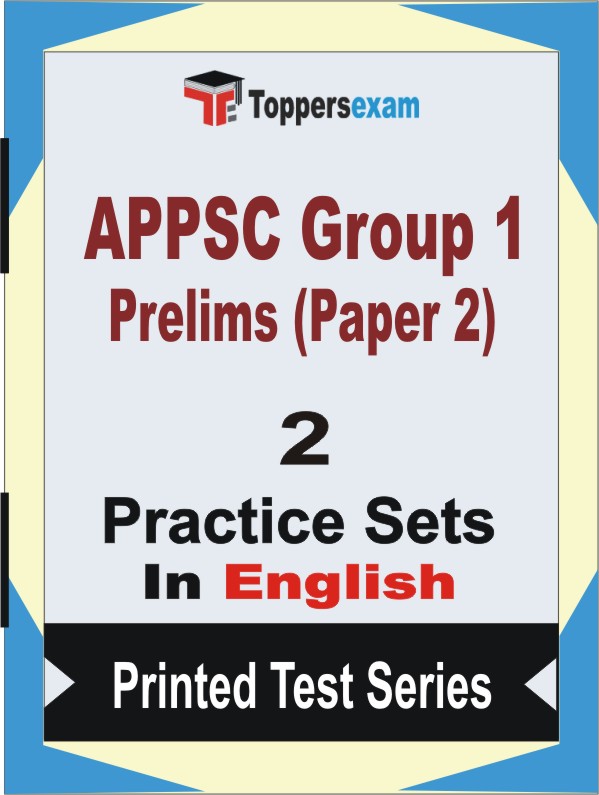APPSC Group 1 Prelims (Paper 2) Book in English - Question Paper / Practice Set