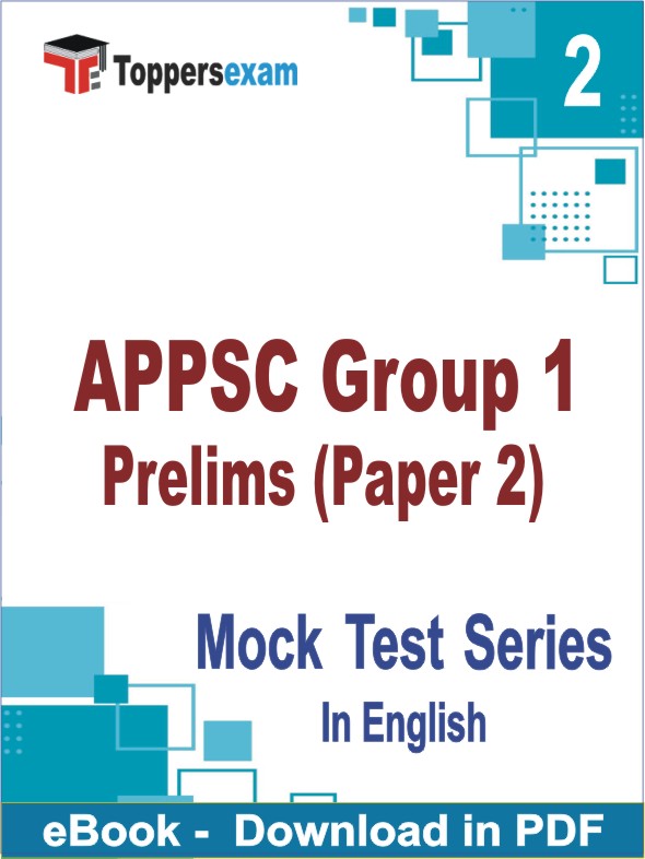 APPSC Group 1 Prelims (Paper 2) PDF Book In English - Question Paper