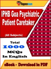 EBook of IPHB Goa Psychiatric Patient Caretaker Exam, PDF Format in English