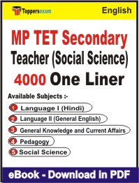 MP TET Secondary Teacher (Social Science) One Liner Book PDF in English