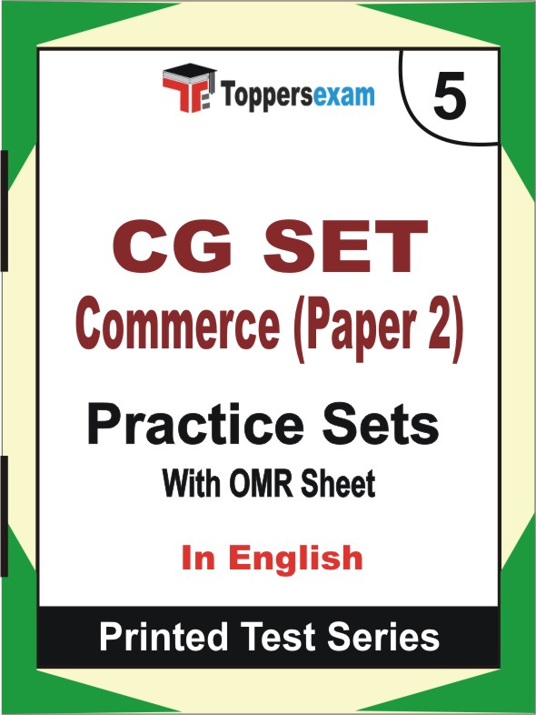 CG SET Commerce (Paper 2) Book in English - Mock Test / Practice Set