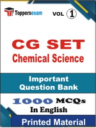 CG SET Chemical Science  Book in English - Objective MCQ(VOL.1)