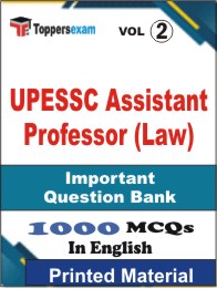 UPESSC Assistant Professor (Law) Book in English - Objective MCQ (VOL.2)