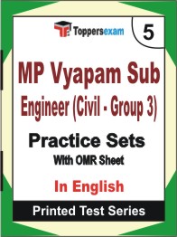 MP Vyapam Sub Engineer (Civil - Group 3) Book in English - Mock Test / Practice Set