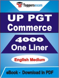 UP PGT Commerce One Liner Book PDF in English