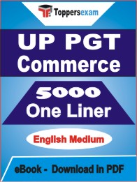 UP PGT Commerce One Liner Book PDF in English