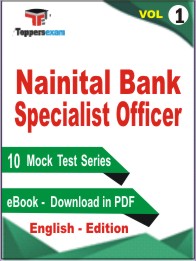 Nainital Bank Specialist Officer Test PDF Book In English - Mock Test/Practice Set (VOL.1)