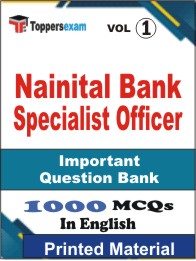 Nainital Bank Specialist Officer Book in English - Objective MCQ (VOL.1)