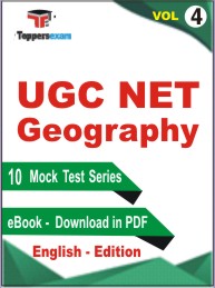 UGC NET Geography Test PDF Book in English - Mock Test/Practice Set (VOL.4)