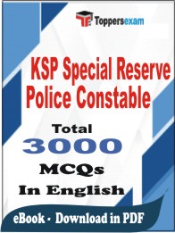 KSP Special Reserve Police Constable PDF Book in English - MCQ / Objective Questions