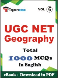 UGC NET Geography PDF Book in English - MCQ / Objective Questions (VOL.6)