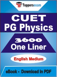 CUET PG Physics One Liner Book PDF in English