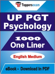 UP PGT Psychology One Liner Book PDF in English